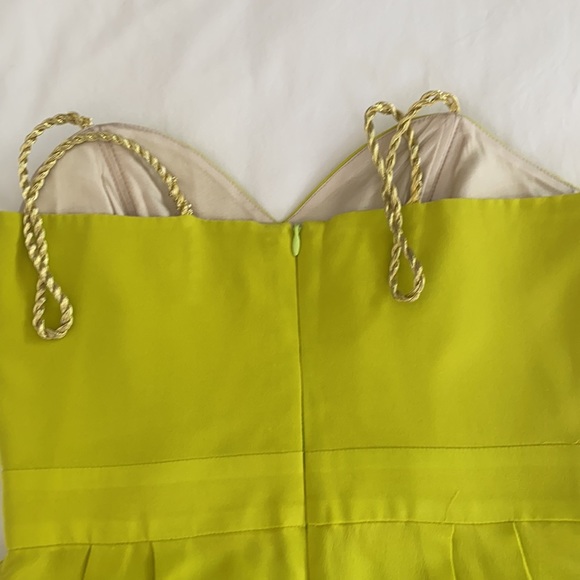 NBD Naven bright lime dress with gold straps XS/S - Picture 6 of 10